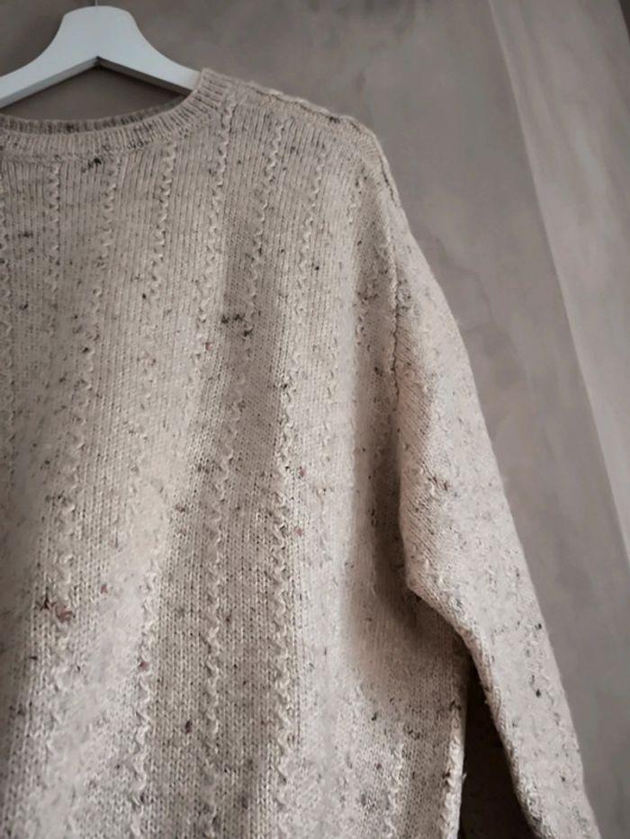 🤎 Pull Oversize mixte laine fait main 42/44/46 🤎 - photo numéro 11