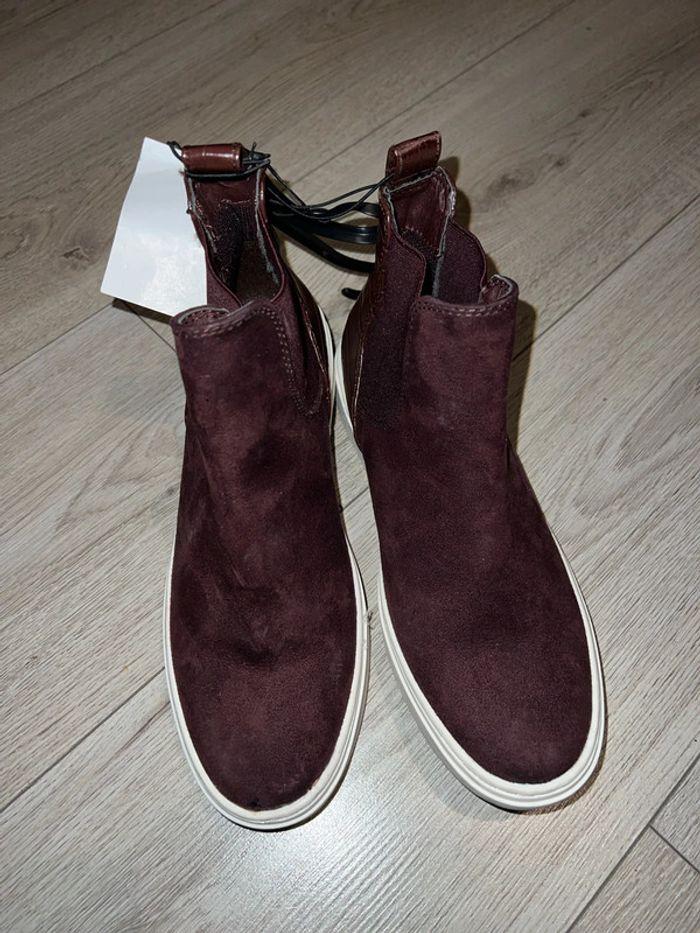 Mini bottes H&M bordeaux - photo numéro 1