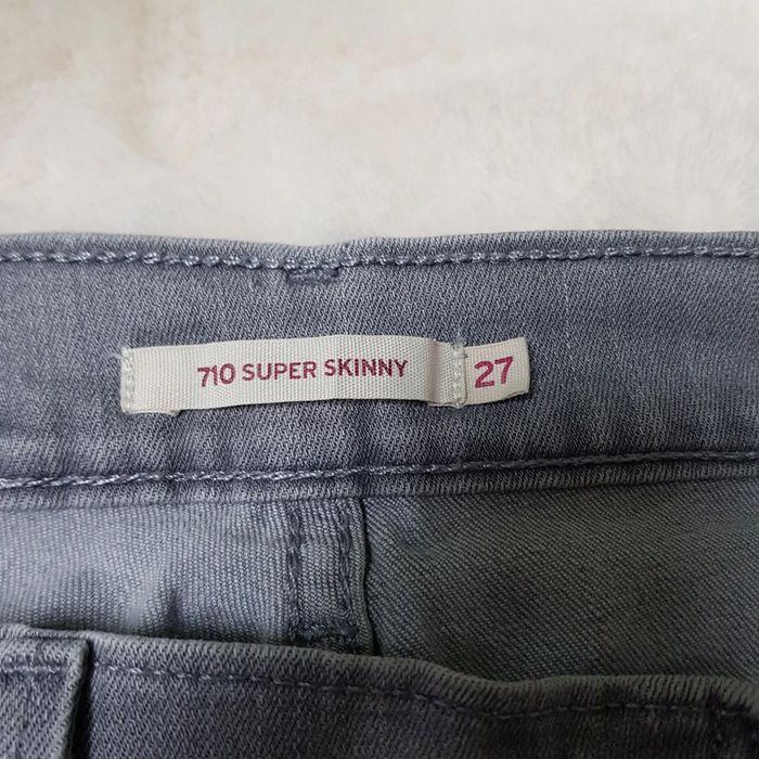 Jean Levi's 710 Super Skinny W27 L30 Gris - photo numéro 9