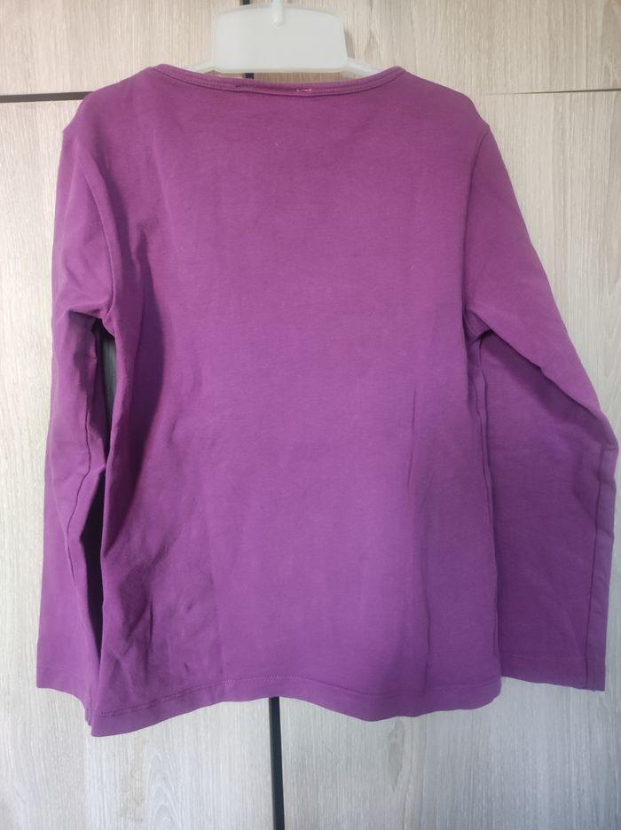 Sweatshirt violet hibou 8 ans NKY - photo numéro 4