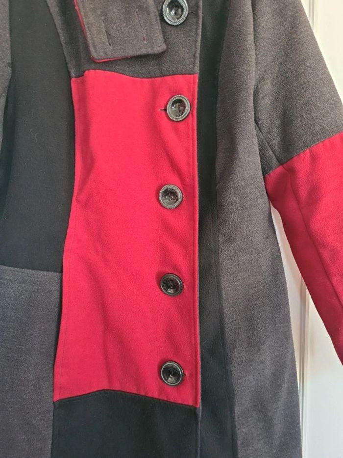 Manteau veste noir rouge gris XXL - photo numéro 5