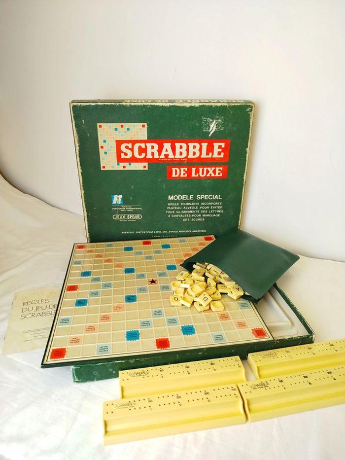 Jeu de société plateau lettres familial et éducatif Scrabble de luxe haubourdin spear’s games - photo numéro 1