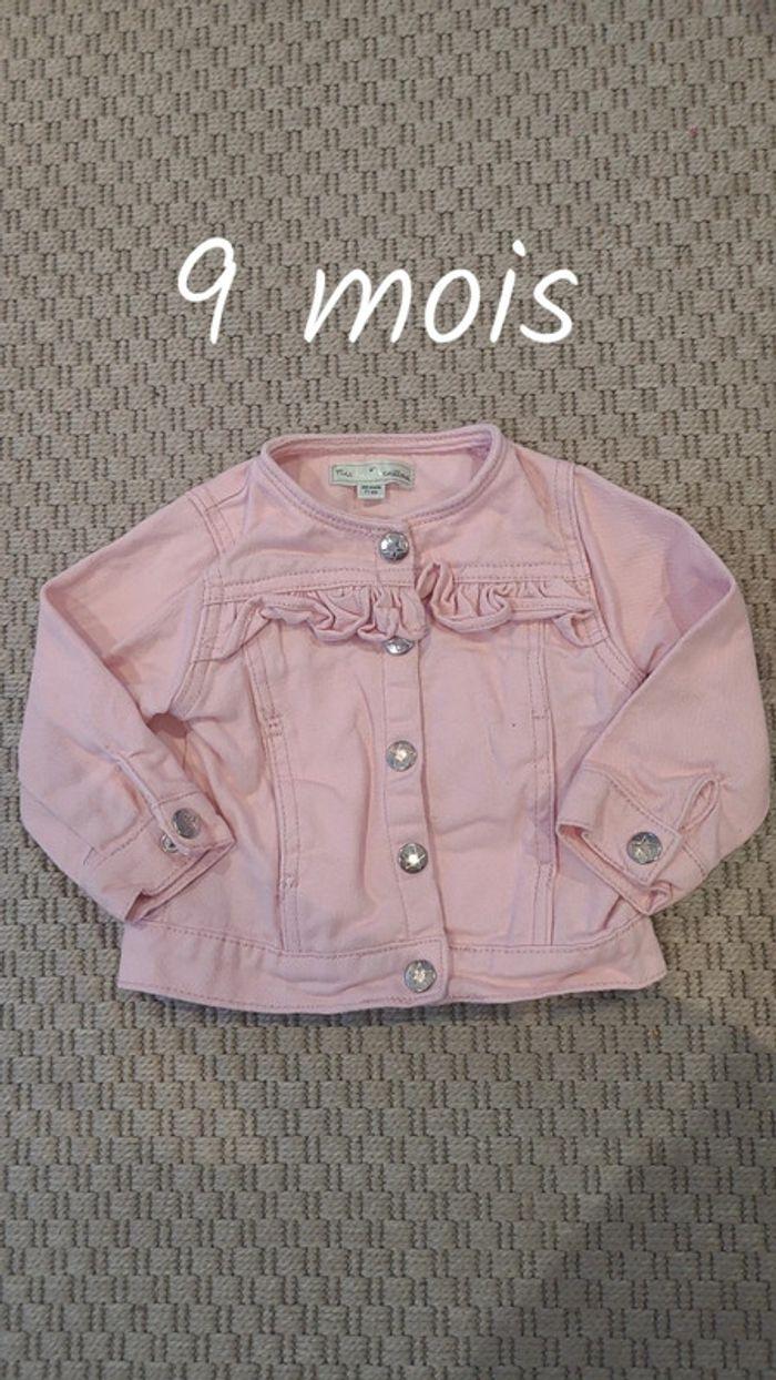 Veste en jeans rose