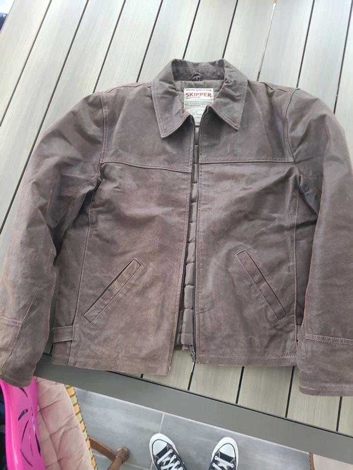 Veste skipper croûte de cuir de porc - photo numéro 1