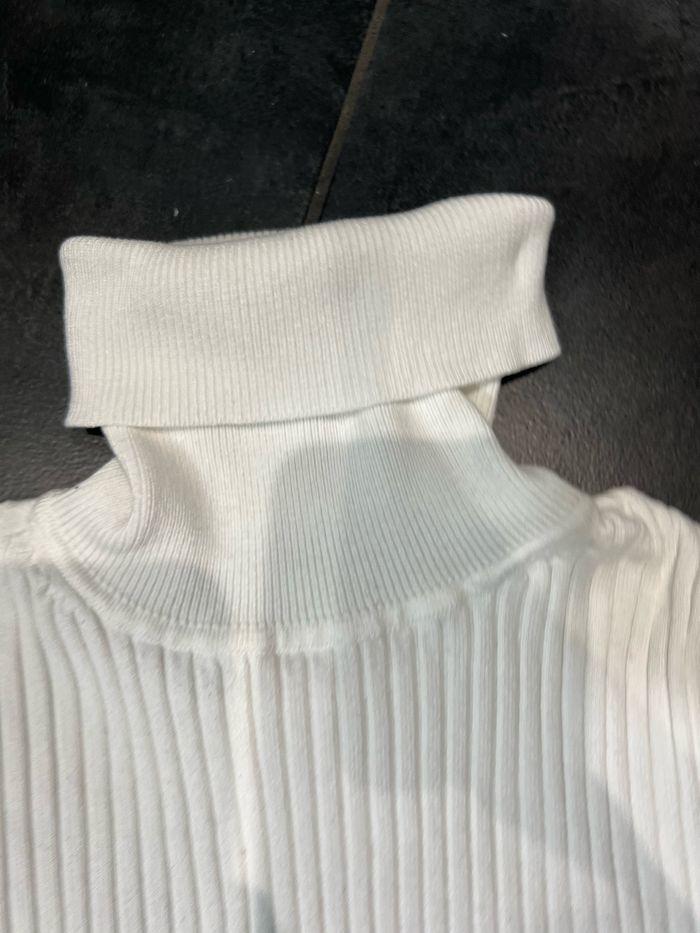 Pull col roulé blanc zara S - photo numéro 7