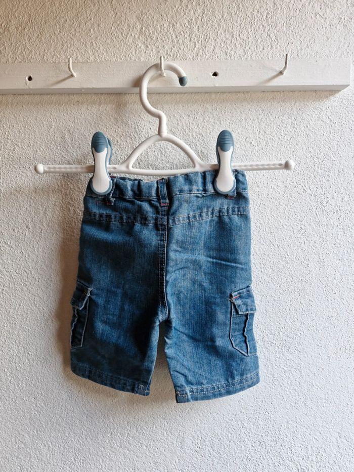 Short 3-6 mois Sans Marque Bleu jean Très bon état - photo numéro 5