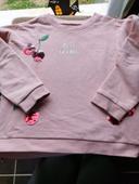 Sweat fille rose