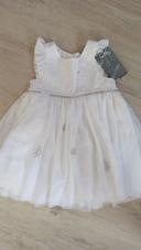 Robe de cérémonie bébé fille neuve