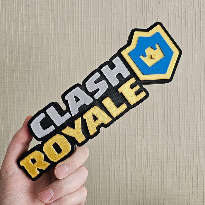 Figurine logo deco Clash Royale 23cm FanArt - photo numéro 5