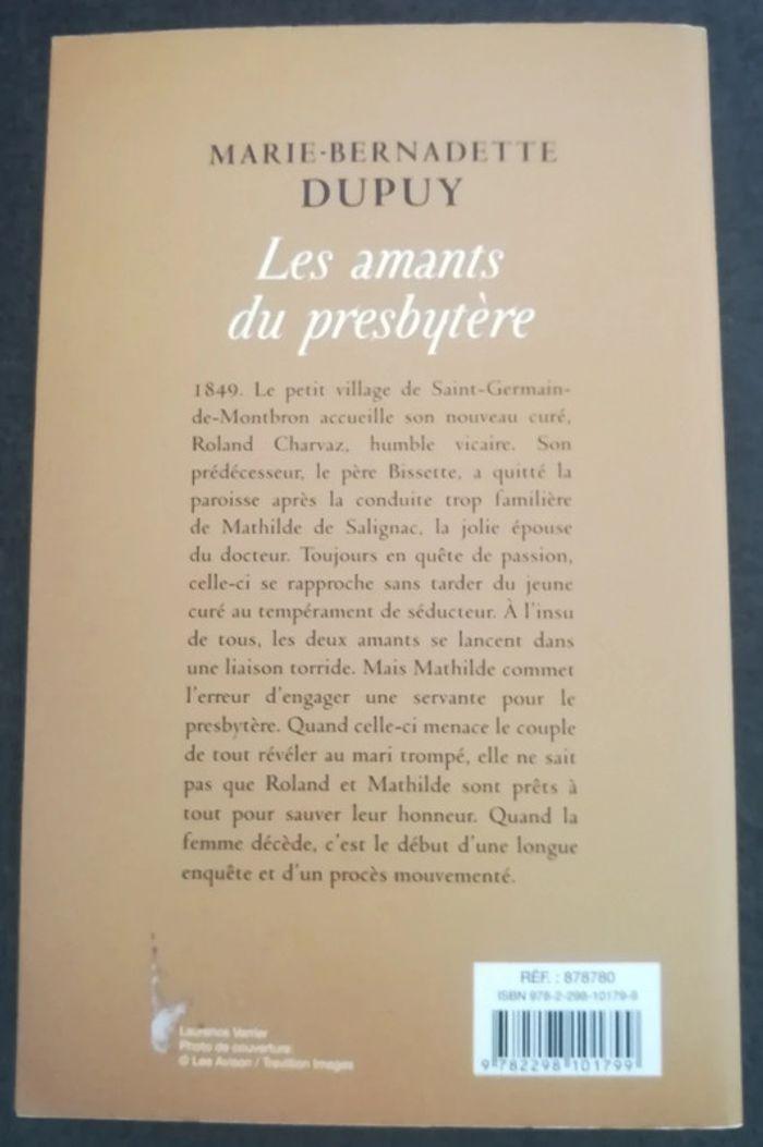 Livre Les amants du presbytère - photo numéro 2