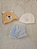 Lot de 3 bonnets bébé