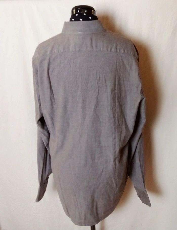 Chemise unie manches longues Façonnable gris foncé taille XL - photo numéro 5