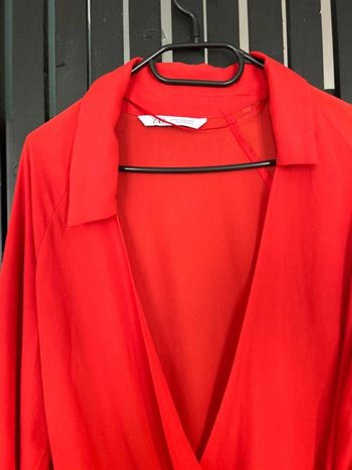 Zara blouse fluide rouge XS - photo numéro 2