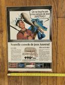 Ancienne publicité plastifiée console Amstrad