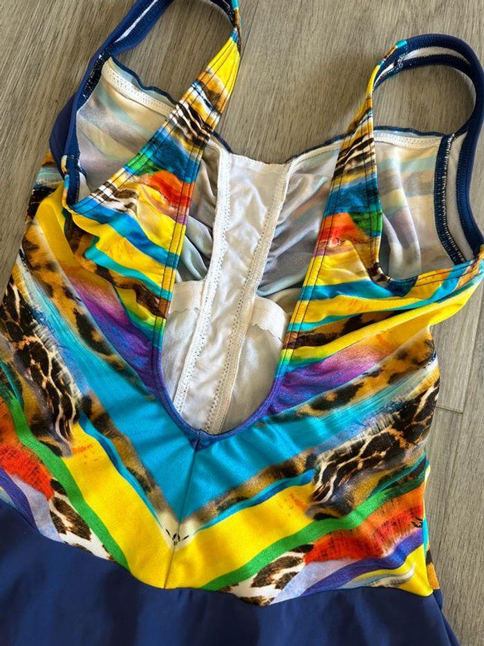 Maillot de bain une pièce bleu et multicolore Sunflair T36 S - photo numéro 5