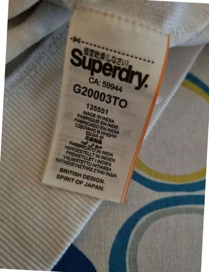 🌺 Superbe pull superdry avec manches en résille - photo numéro 8