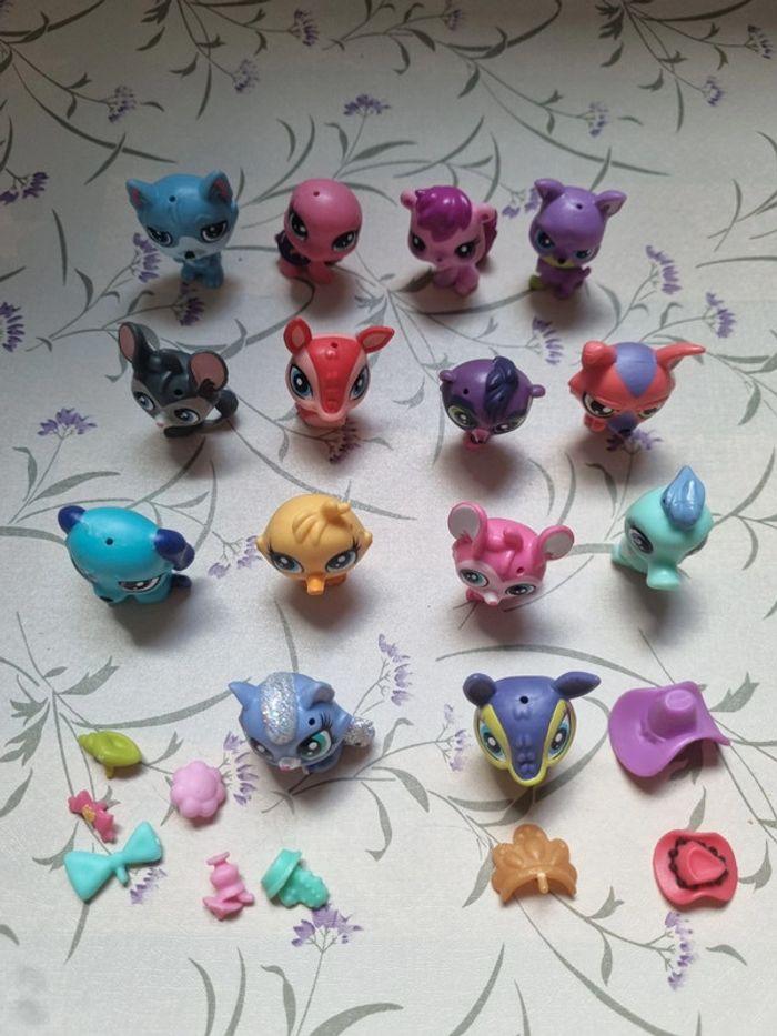 Lot 14 figurines animaux LITTLE petshop collector ! + accessoires - photo numéro 2