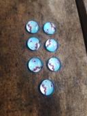 Lot de 7 cabochons