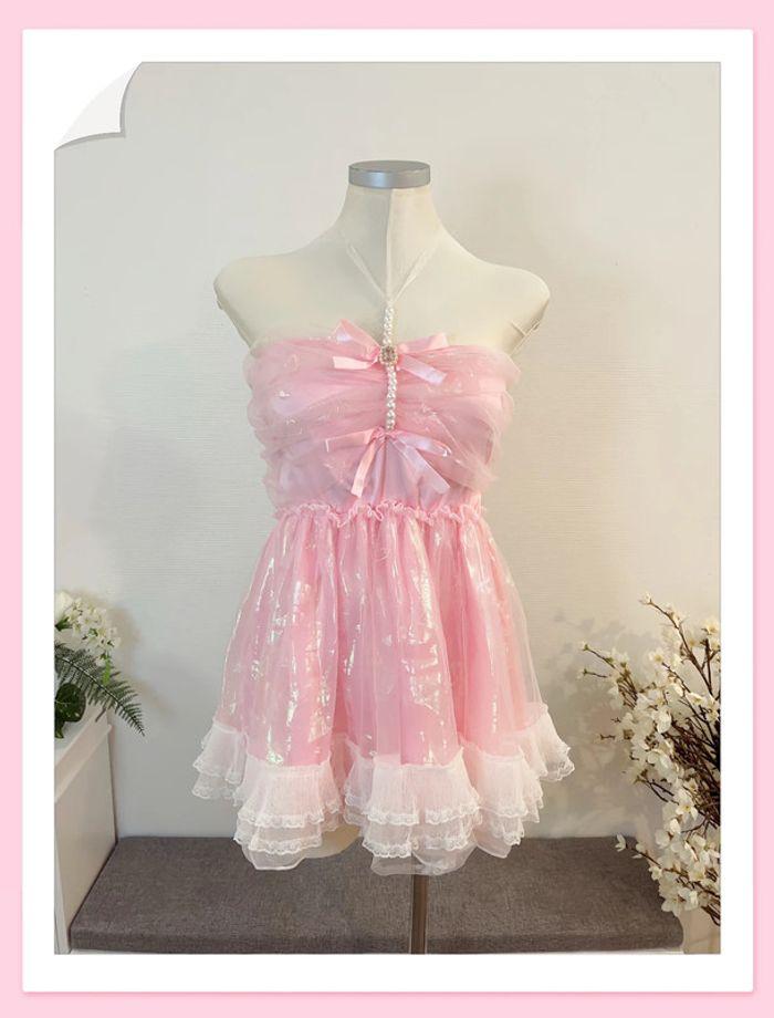 Dress Robe Pink Barbie Princess Cute Kawaii Lolita - photo numéro 3