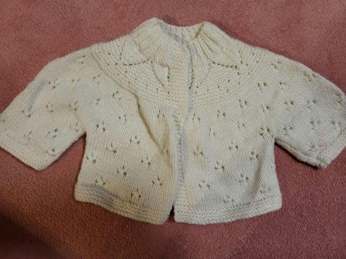 Lot de 3 gilets en laine naissance - photo numéro 4