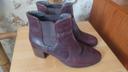 Bottines André cuir bordeaux / marron taille 36