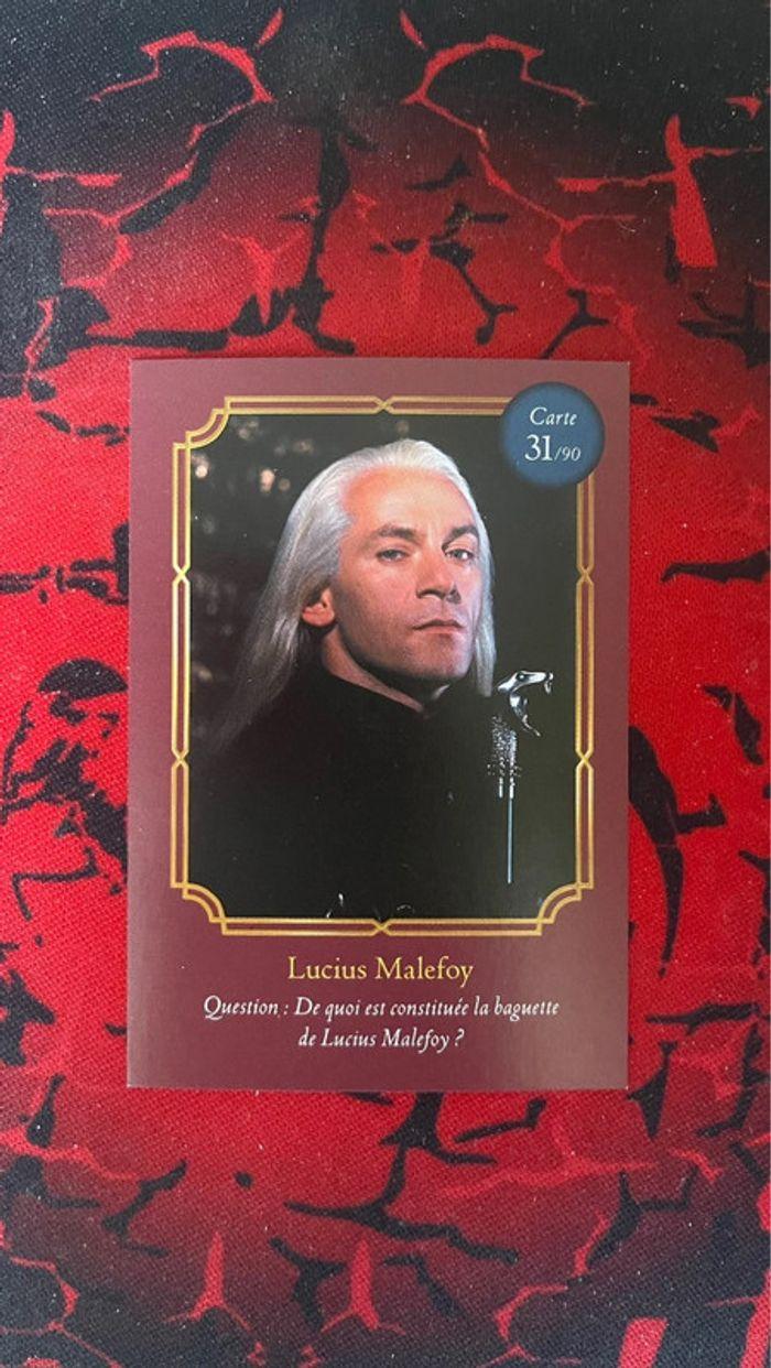 Carte Harry Potter Auchan - Lucius Malefoy