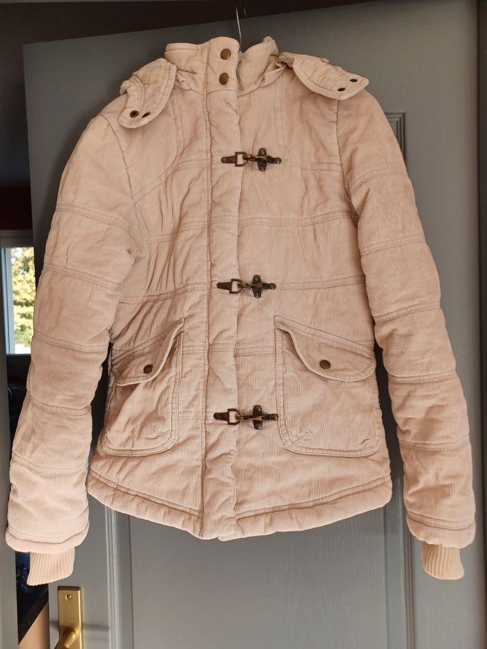 Manteau velours  à capuche - photo numéro 1