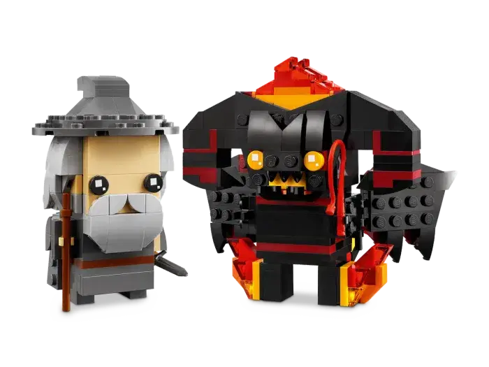 LEGO 40631 NEUF & SCELLÉ 🧙‍♂️ "BrickHeadz Gandalf le Gris et le Balrog" Le seigneur des anneaux - L - photo numéro 3