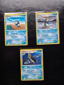 Lot de 3 cartes Pokemon Tiplouf , Prinplouf , Pingoléon