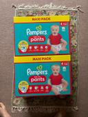 Lot 2 cartons Pampers Taille 4 : 180 Pants culottes couches