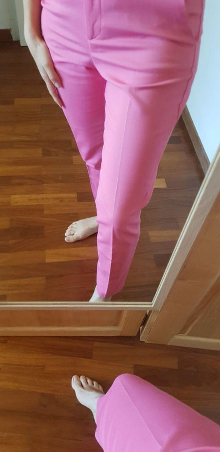 Pantalon habillé H&m rose - photo numéro 4