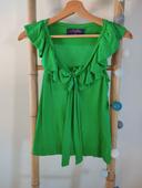 Tee-shirt vert • Zara • Taille S plutôt XS