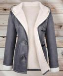 Manteau bien chaud gris foncé