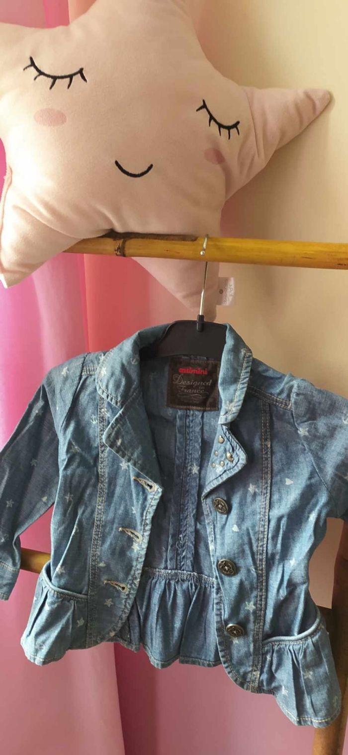 Veste jean fille catimini 18 mois - photo numéro 2