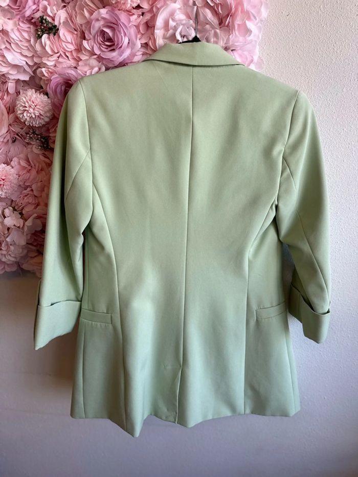 Blazer Bershka vert pâle, taille XS - photo numéro 7