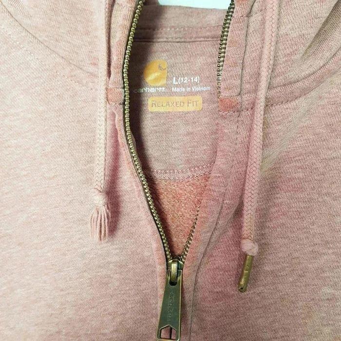 Veste Zip Gilet à capuche Carhartt Rose Saumon - photo numéro 6