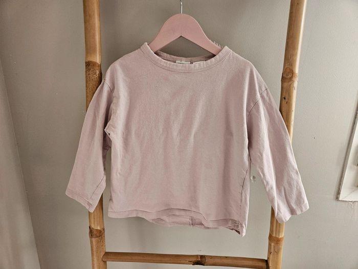 T-shirt rose ML Zara 5 ans - photo numéro 1