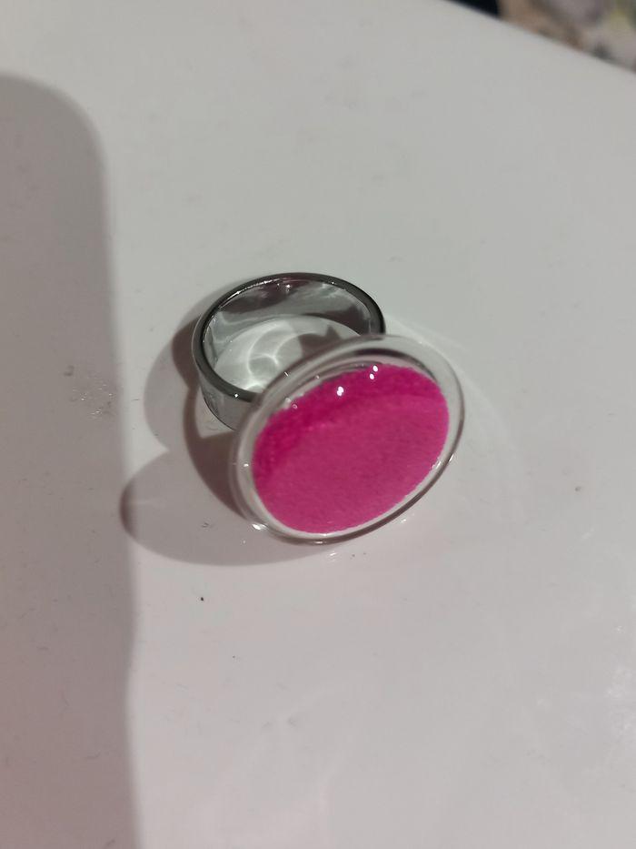 Bague en verre soufflé rose Pylones - photo numéro 4