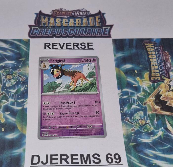 Carte Pokémon Farigiraf Reverse 084/167 EV06 Mascarade Crépusculaire TWM FR