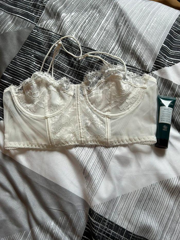 Soutien-gorge à dentelle blanc, shein taille S - photo numéro 3