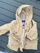 Manteau mi saison beige kiabi 12 mois