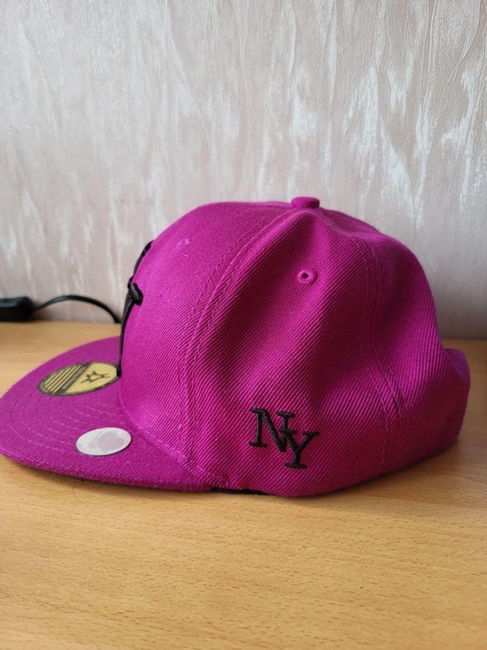 Casquette Hip-Hop violette et noire - photo numéro 5