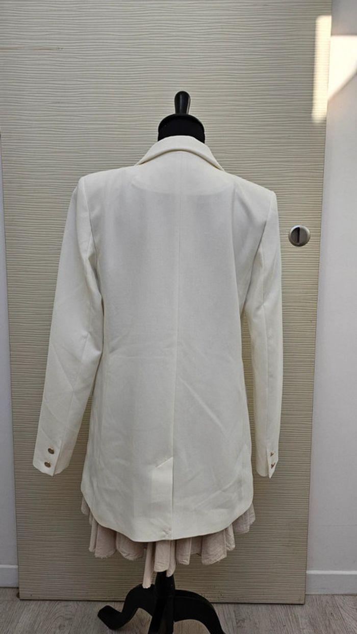 Veste tailleur blazer blanc Morgan - photo numéro 4