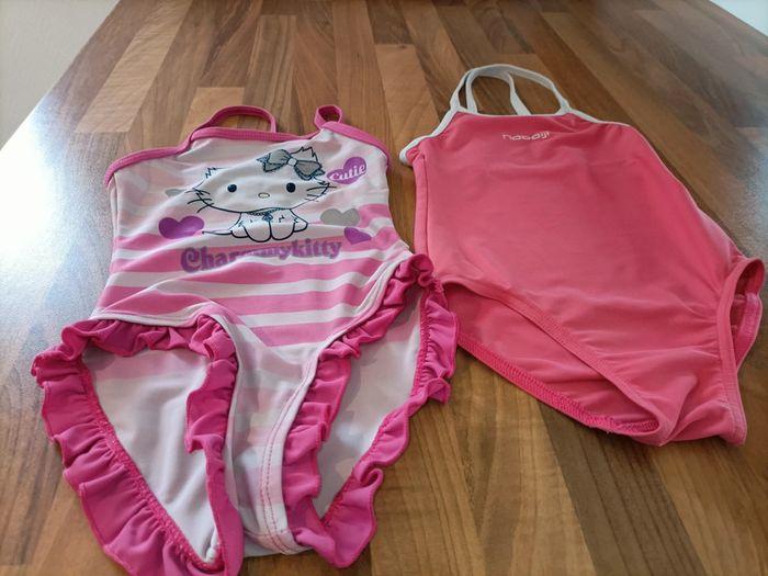 Lot 2 maillot de bain 2 ans hello Kitty et Nabaiji rose - photo numéro 2