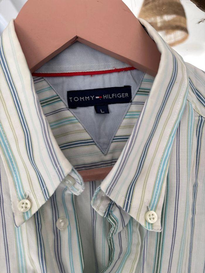 Chemise à rayures Tommy Hilfiger L - photo numéro 3