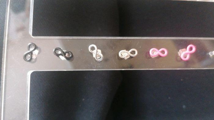 3 paires de boucle d'oreilles infini