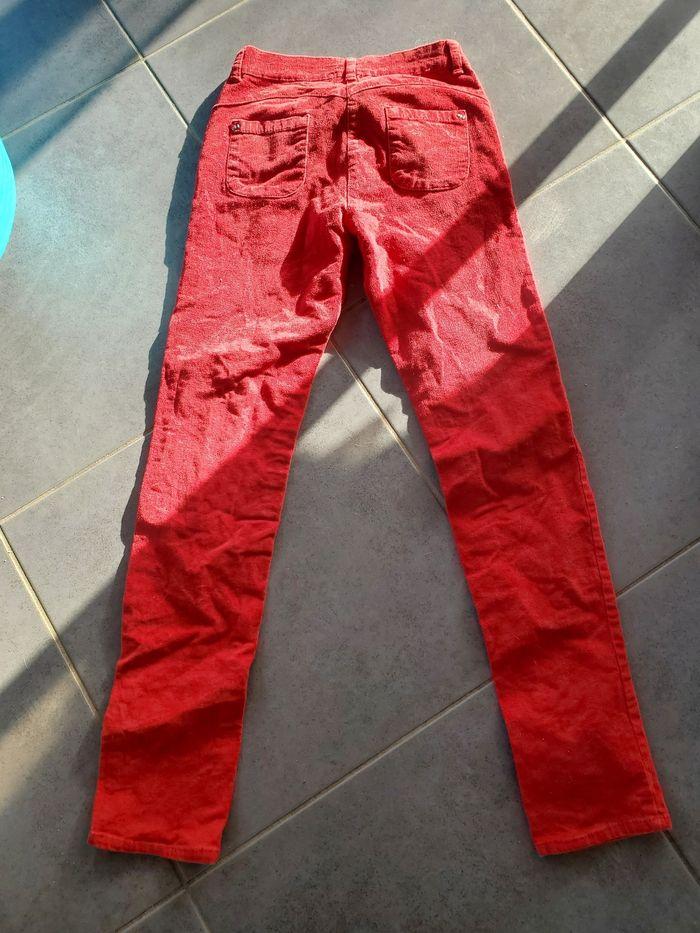 Pantalon velours rouge - photo numéro 2