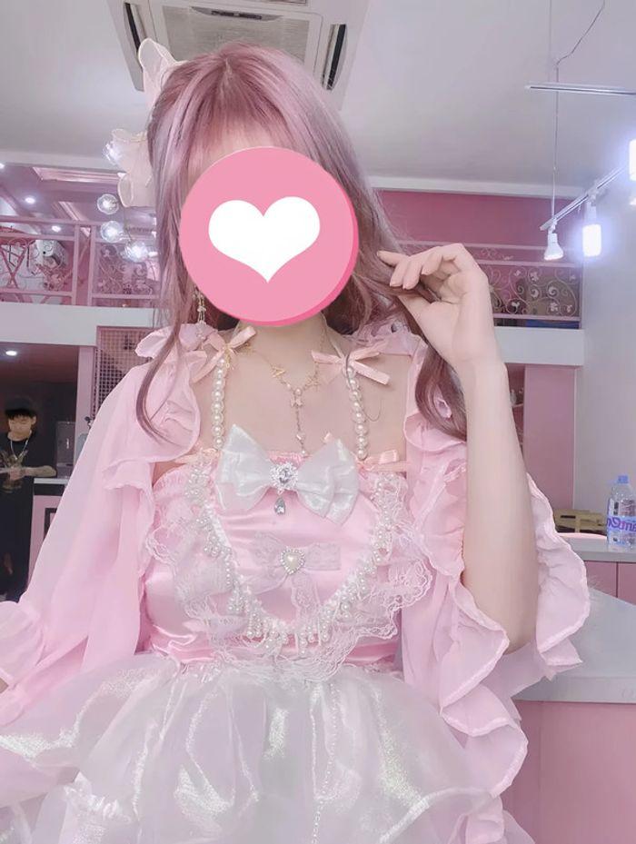 Dress Robe brilliante Pink Princess Lolita Cute Kawaii Manga Anime Cosplay Barbie - photo numéro 13