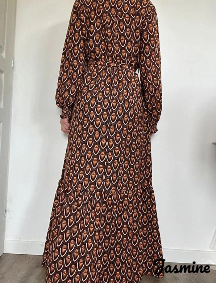 Robe longue marron Jasmine – Élégante et fluide, taille 36/38, très bon état 💖 - photo numéro 4