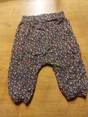 pantalon fluide fleurs 6 mois kiabi